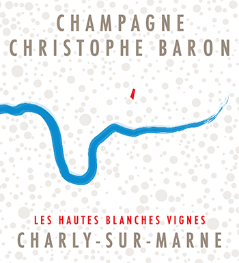 The label for Les Hautes Blanches Vignes by Champagne Christophe Baron.